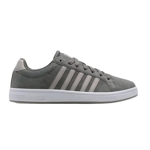 K-Swiss Men's Low-top Sneakers COURT TIEBREAK SDE Casual Gray Shoe 07012-339-M - Picture 1 of 7